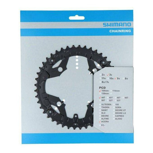 Shimano Kettingblad Acera Fc-T3010 9 Speed - 44 Tands Voor Kettingbeschermer - Zwart - Le Coq Wielerartikelen