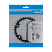 Shimano Sora FC-R3000 kettingblad 110 mm BCD voor 9-speed fietsen, zwart, met tandprofiel en bevestigingsgaten