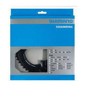 Shimano Sora FC-R3000 kettingblad 110 mm BCD voor 9-speed fiets, zwart en metalen afwerking, zichtbare tandwielen
