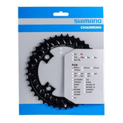 Shimano Deore FC-M6000 kettingblad 4-arm Ø96 mm staal voor 9-speed fiets, zichtbaar in de afbeelding.