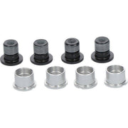 Shimano Deore kettingbladbout M8 x 8,5 mm set van 4, stevige bladbout voor fiets, zwart afwerking