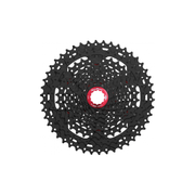 Sunrace 10-speed cassette CSMS3 met 11-46T tandwielen, geschikt voor mountainbike en racefiets, zichtbaar in de afbeelding