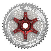 Sunrace CSMX3 10-speed cassette met 11-42T tandwielen, geschikt voor racefietsen en mountainbikes.