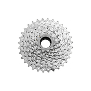 Sunrace Freewheel 9-speed Mfex9 11-32T, verchroomd, zichtbaar met tandwielen en glanzende afwerking in de afbeelding