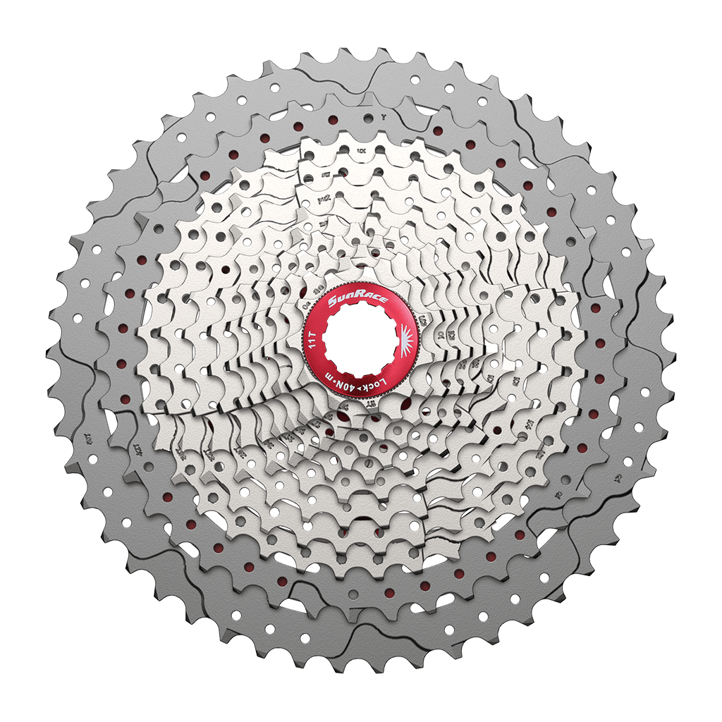 Sunrace Cassette 11 Speed Csmx80 11-51T - Zilver - Le Coq Wielerartikelen