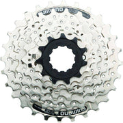 Shimano HG41 7-versnellingen cassette met 11-28T tandwielen, geschikt voor racefietsen en mountainbikes.