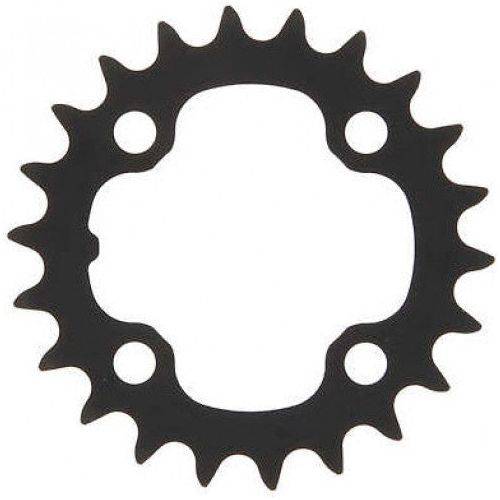 Zwart Shimano Acera FC-M391/M430 kettingblad voor 9-speed fiets, 22T, zichtbaar in de afbeelding.