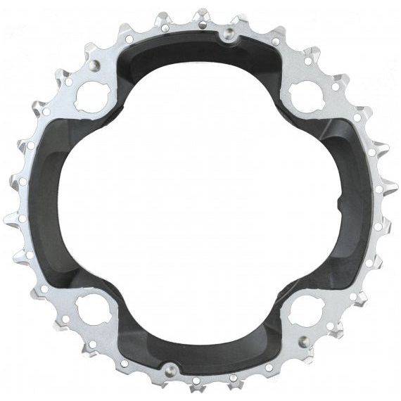 Shimano Deore XT FC-M782 30T kettingblad 10-speed met 4-arm ontwerp, geschikt voor mountainbike en off-road gebruik.