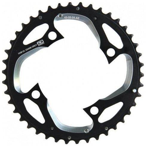 Shimano Deore XT FC-M782 40T kettingblad voor 10-speed 4-arm mountainbike, zichtbaar met tandwielen en montagegaten.