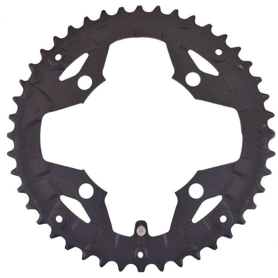 Shimano FC-T4010 44T kettingblad met 4 armen voor 9-speed fietsen, zwart, zichtbaar in de afbeelding.