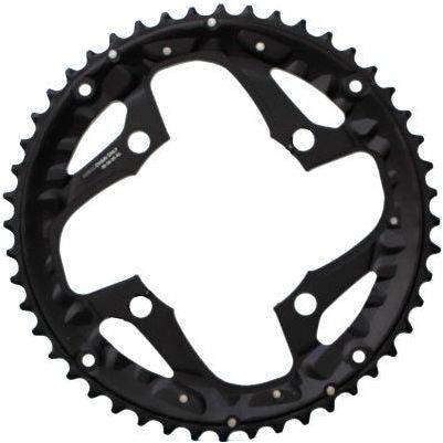Shimano Deore 10-Speed kettingblad 40T met Ø96 mm voor fiets, zichtbaar met tandwielen en bevestigingsgaten.