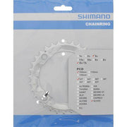 Shimano Alivio kettingblad 32T 4-arm voor 8-speed fietsen, zilveren kleur, zichtbaar op afbeelding 349639-1