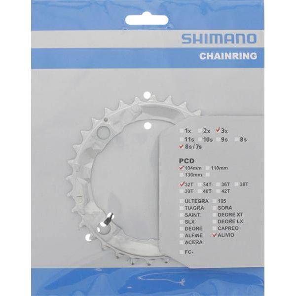 Shimano Kettingblad 32T Alivio Fc-M415 - Zilver - Le Coq Wielerartikelen