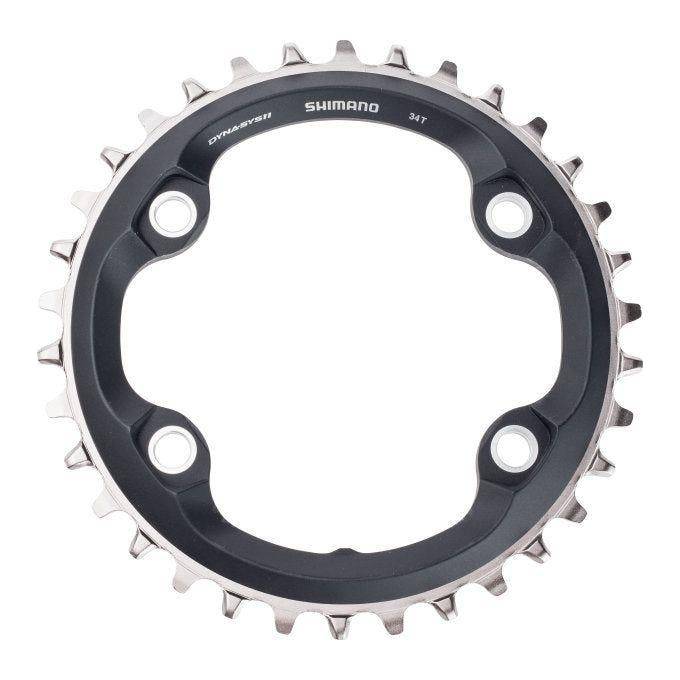 Shimano SLX FC-M7000 kettingblad voor 11-speed fietsen, zilverkleurig, met tandprofiel voor soepele schakeling.