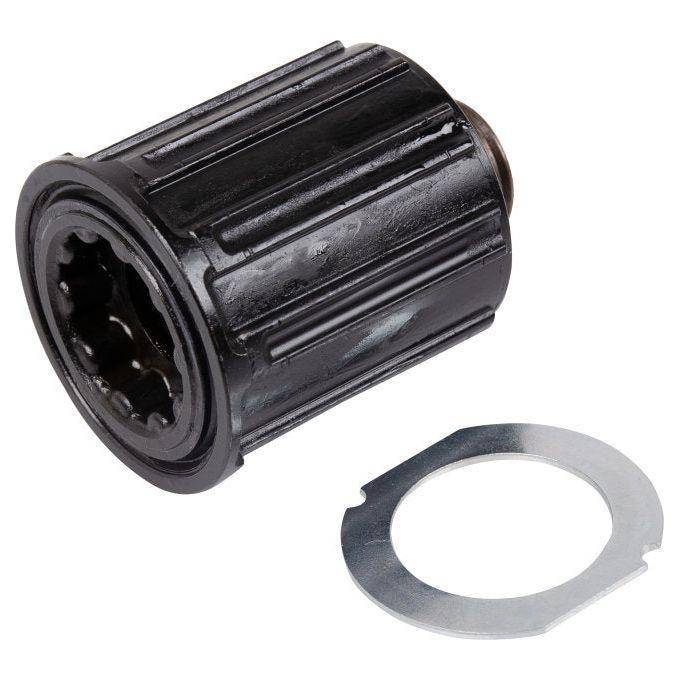 Shimano Deore Fh-M525-A naaf body voor 8/9-speed cassette, geschikt voor mountainbike en wielrenfiets, zwart kunststof.