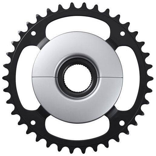 Shimano Sm-Cre50 38T kettingblad voor Steps E5000, zwart, 11-speed, geschikt voor mountainbike of stadsfiets.