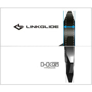 Shimano CS-LG400 Linkglide cassette voor 10-speed fiets, zichtbaar met tandwielen en mechanische details