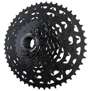 Shimano CS-LG700 11-speed Linkglide cassette met 11-50T tandwielen voor fiets, zichtbaar met metalen schakels en tandwielen