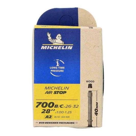 Michelin Binnenband 28" Airstop A2 - 28X11/16-11/4-120 Dv 40Mm - Le Coq Wielerartikelen