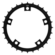 Zwart kettingblad Enduo Cargo 56T voor fiets, 130 BCD, CL 46,7 mm, geschikt voor cargo bikes, zichtbaar in de afbeelding
