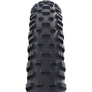 Zwarte Schwalbe MTB buitenband 26" Tough Tom K-Guard met stevige zijwanden en profiel voor mountainbiken.