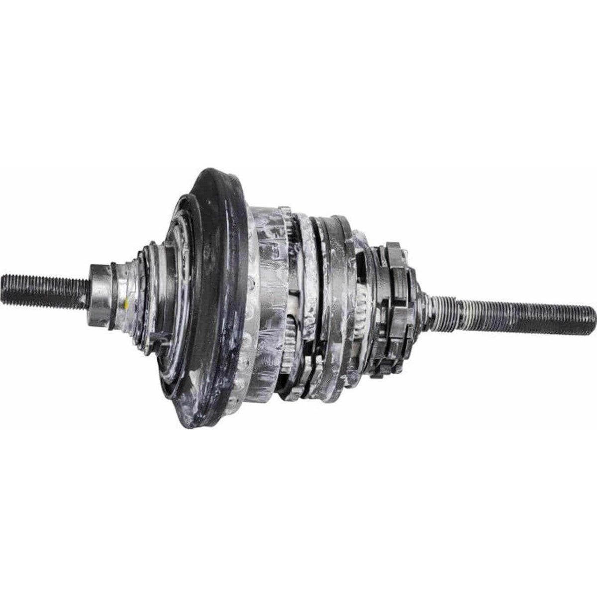 Shimano Nexus SG-C3001-7R naafbinnenwerk met 7 versnellingen en rollerbrake, 201 mm as, geschikt voor fietsreparatie of montage.