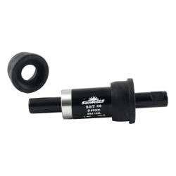 Sunrace trapas met Ø40 mm en 136 mm lengte, inclusief inslagcups en spie voor fiets.