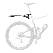 Zwart SKS Dashblade achterspatbord voor 26/27,5 inch MTB, gemaakt van PVC, beschermt tegen modder en water.