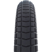 Schwalbe Super Moto-X 20-inch stadsfiets buitenband met groene guard, zwart, geschikt voor stads- en hybride fietsen