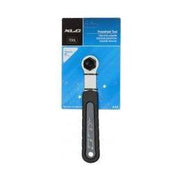 XLC Shimano HG T0-S12 cassette-afnemer in zwart en zilver voor fiets, geschikt voor Shimano schijfremmen en versnellingen.