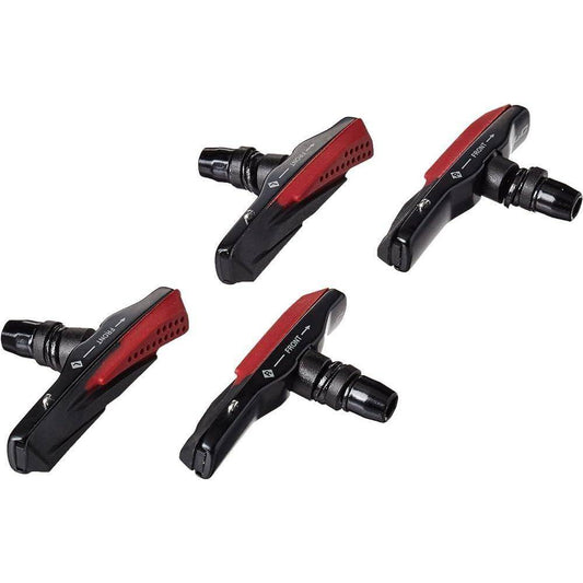 Xlc Remschoen Bs-V03 V-Brake 72Mm Zwart/Rood Set A 4 Stuks - Le Coq Wielerartikelen