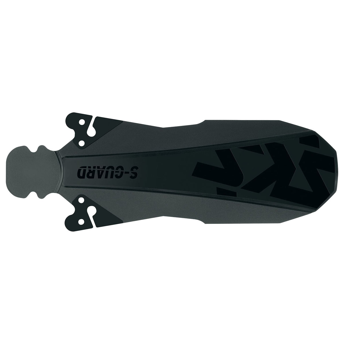SKS S-Guard PVC zwart achterspatbord, superlicht en duurzaam, geschikt voor fietsachterspatbord, zichtbaar in de afbeelding