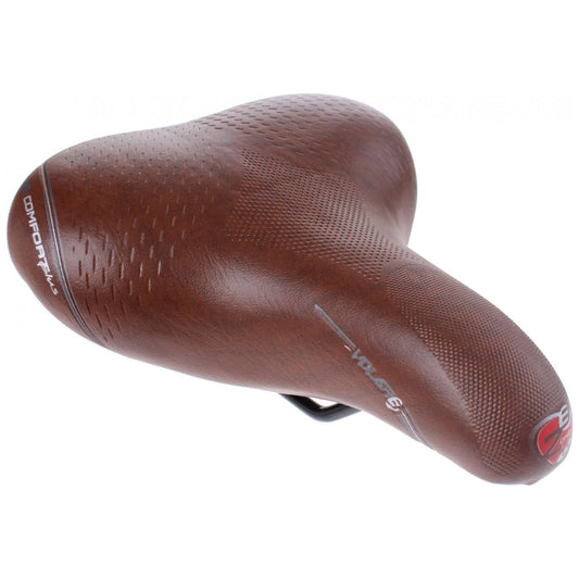Selle Bassano Fietszadel Volare Xl - Bruin - Le Coq Wielerartikelen