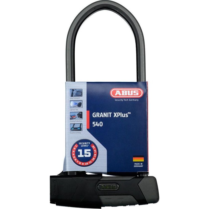 Abus Granit X Plus 540 USH540 300x108x13mm Schwarzes Bügelschloss