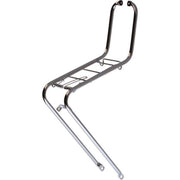 Steco Retro voordrager voor 26/28 inch fietsen met chromen lamphaak en klapveer, retro-stijl en stevig ontwerp
