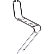 Steco Retro voordrager voor 26/28 inch fietsen met lamphaak en klapveer, chroom afwerking
