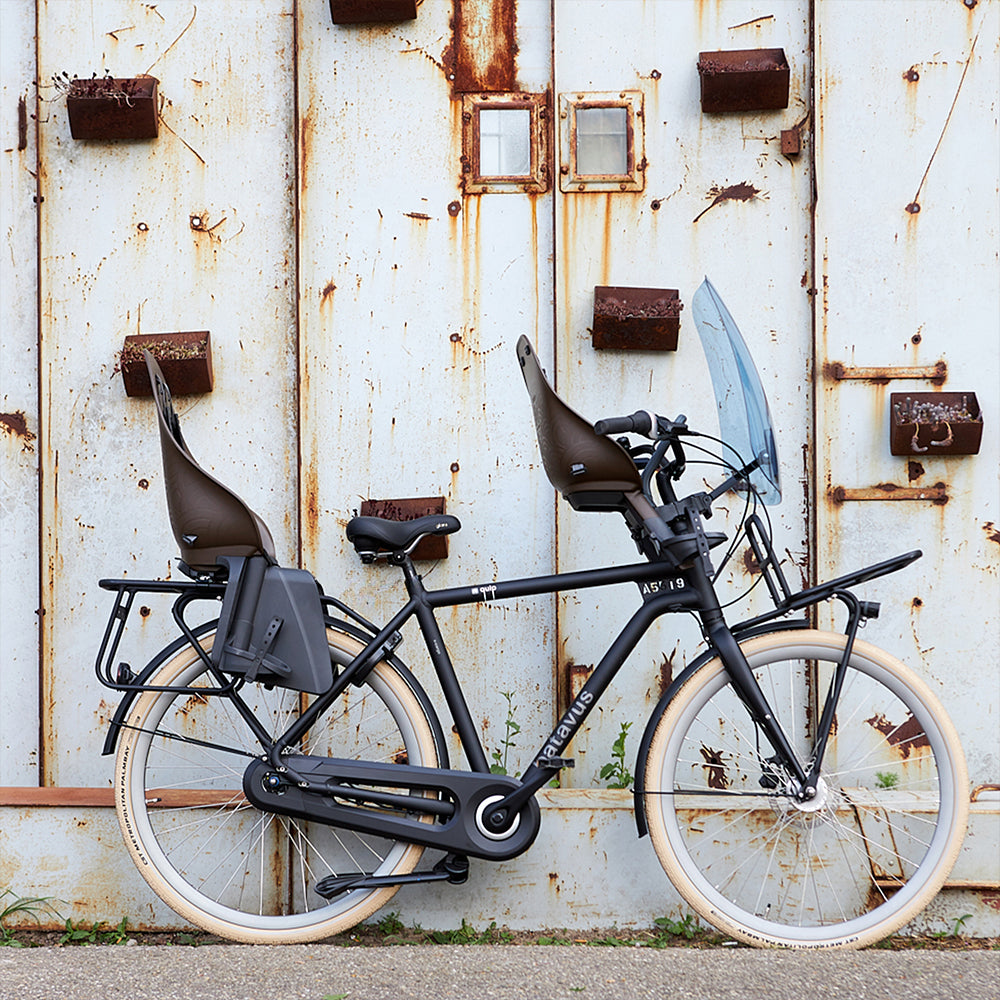 Urban Iki achterzitje Ta-ke Easyfix voor fiets, veilig en comfortabel kinderfietsstoeltje op de achterdrager.