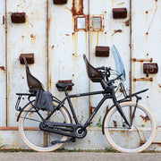 Urban Iki achterzitje Ta-ke Easyfix voor fiets, stevig en comfortabel kinderzitje met verstelbare veiligheidsriemen.