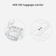 Urban Iki achterzitje Ta-ke BIO MIK HD voor fiets, stevig en comfortabel, geschikt voor kinderfietsen, in natuurlijke kleuren.