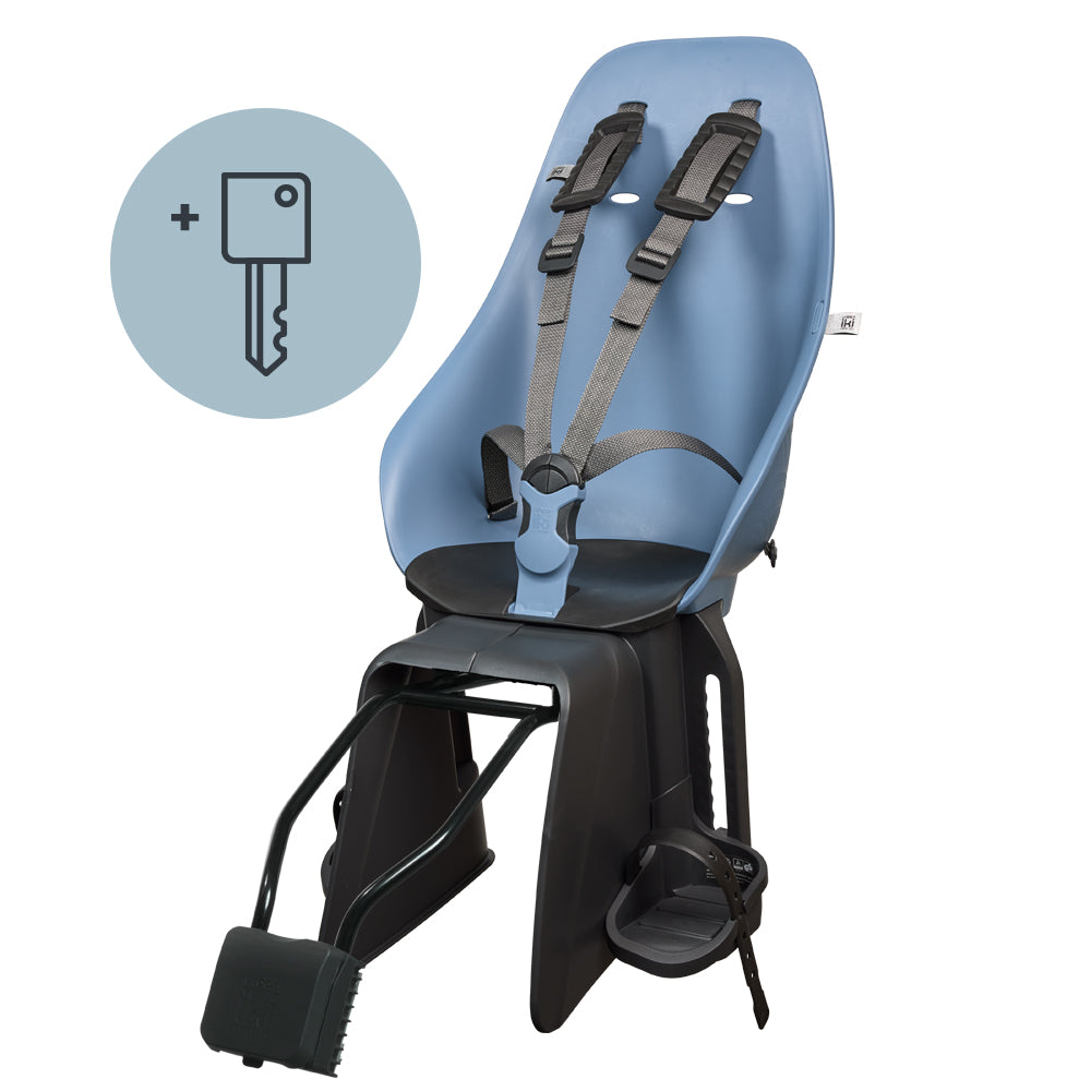 Urban Iki achterzitje voor fiets, geschikt voor framebevestiging, comfortabel en veilig voor kinderen.