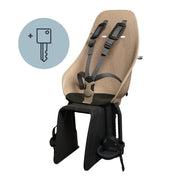 Urban Iki achterfietsstoeltje Ta-ke BIO met dragerbevestiging, comfortabel kinderzitje voor achter op de fiets.