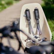 Urban Iki achterzitje Ta-ke BIO voor fiets met dragerbevestiging, geschikt voor comfortabel kindertransport.