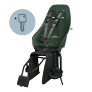 Urban Iki achterzitje Ta-ke BIO framebevestiging voor fiets, stevig kinderzitje met comfortabele zitting en veiligheidsgordel.