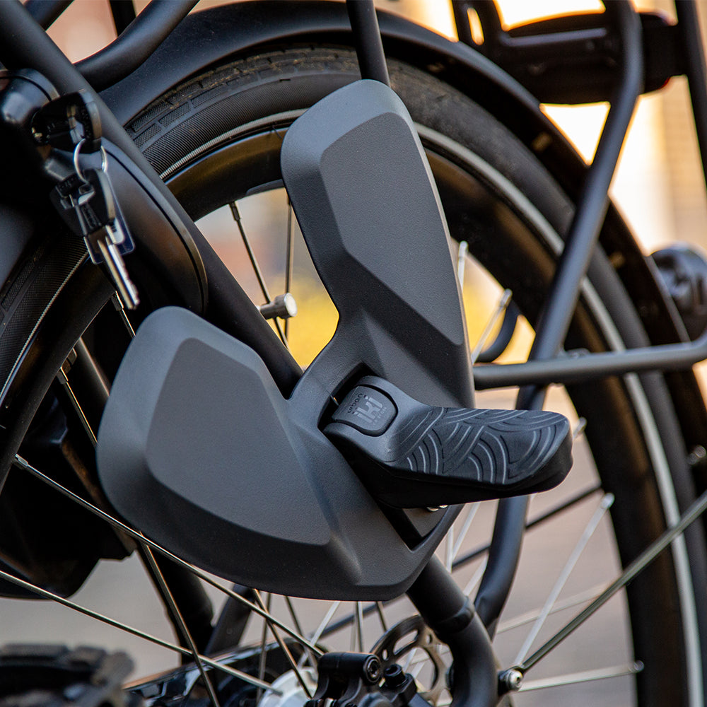 Urban Iki Junior fietszitje voor achter, zonder montagekader, comfortabel en veilig voor jonge kinderen op de fiets.