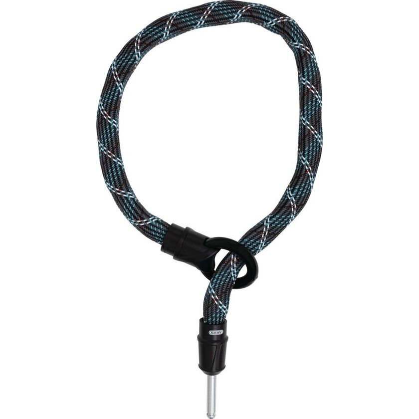 Abus ACH Ivy 130 cm x 6 mm kettingslot met Ivytex hoes, stevig insteekkettingslot voor fietsbeveiliging