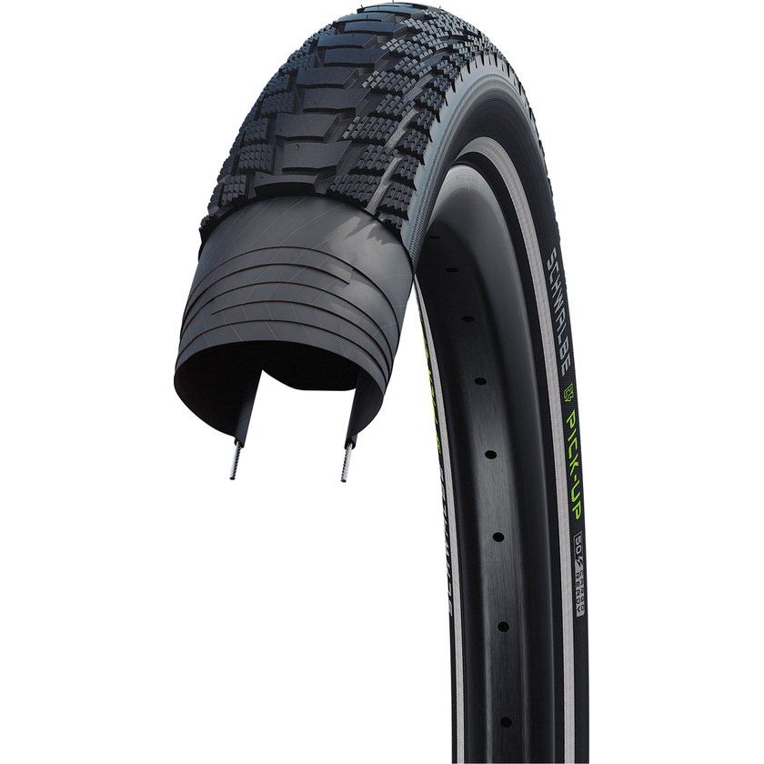 Schwalbe Buitenband Pick-Up Perf Sd Twinskin 24 - Zwart Reflectie - Le Coq Wielerartikelen