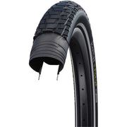 Zwarte Schwalbe Pick-Up 16-inch stadsfiets buitenband met ADDIX E Super Defense, 55-305, geschikt voor stadsfietsen.
