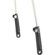 Zwarte SKS Velo 42 Urban spatbordenset voor 28-inch fietsen met PVC-stangen en 42 mm breedte, zichtbaar op de afbeelding