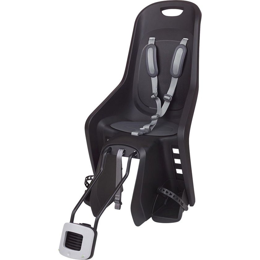 Polisport Bubbly Maxi+ Framebevestiging Kinderzitje Achter Zwart/Donkergrijs