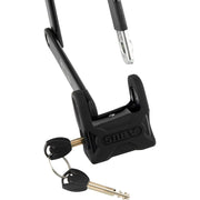 Zwart Abus Bordo Big Alarm 6000KA/120 vouwslot 120 cm met Xplus beveiliging, zichtbaar in de afbeelding